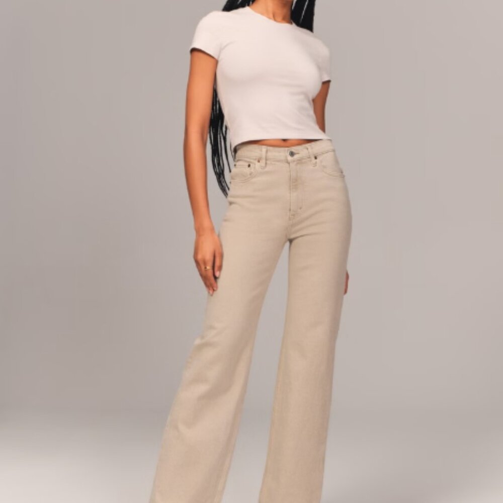 Abercrombie & Fitch 90s Relaxed Jean High Rise- Curve Love